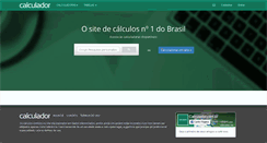 Desktop Screenshot of calculador.com.br
